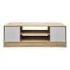Έπιπλο τηλεόρασης Sasa pakoworld sonoma-λευκό 120x35x41.5εκ ** Έπιπλο τηλεόρασης Sasa pakoworld sonoma-λευκό 120x35x41.5εκ **
