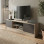 Έπιπλο τηλεόρασης Sasa pakoworld sonoma-ανθρακί 150x35x41.5εκ **