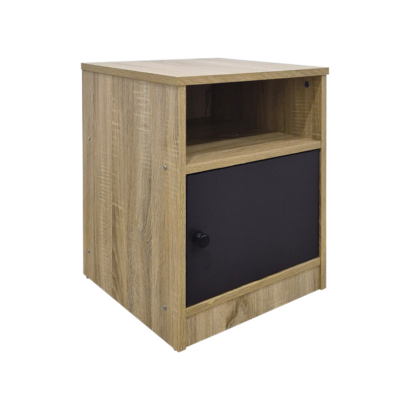 Κομοδίνο Lenea pakoworld sonoma-ανθρακί 40x40x50εκ **