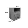 Κομοδίνο Lenea pakoworld λευκό 40x40x50εκ ** Κομοδίνο Lenea pakoworld λευκό 40x40x50εκ **