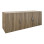 Πατάρι ντουλάπας τρίφυλλο Alvia pakoworld sonoma 150x51x60εκ **