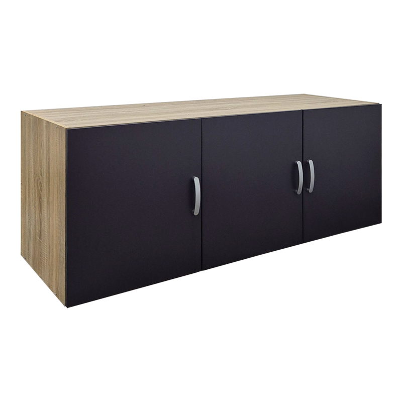Πατάρι ντουλάπας τρίφυλλο Alvia pakoworld sonoma-ανθρακί 150x51x60εκ ** Πατάρι ντουλάπας τρίφυλλο Alvia pakoworld sonoma-ανθρακί 150x51x60εκ **