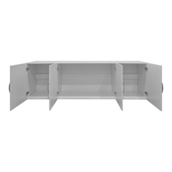 Πατάρι ντουλάπας τετράφυλλο Alvia pakoworld λευκό 200x51x60εκ ** Πατάρι ντουλάπας τετράφυλλο Alvia pakoworld λευκό 200x51x60εκ **