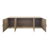 Πατάρι ντουλάπας τετράφυλλο Alvia pakoworld sonoma 200x51x60εκ ** Πατάρι ντουλάπας τετράφυλλο Alvia pakoworld sonoma 200x51x60εκ **