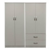 Ντουλάπα τετράφυλλη Athos pakoworld λευκή 160x42x180εκ ** Ντουλάπα τετράφυλλη Athos pakoworld λευκή 160x42x180εκ **