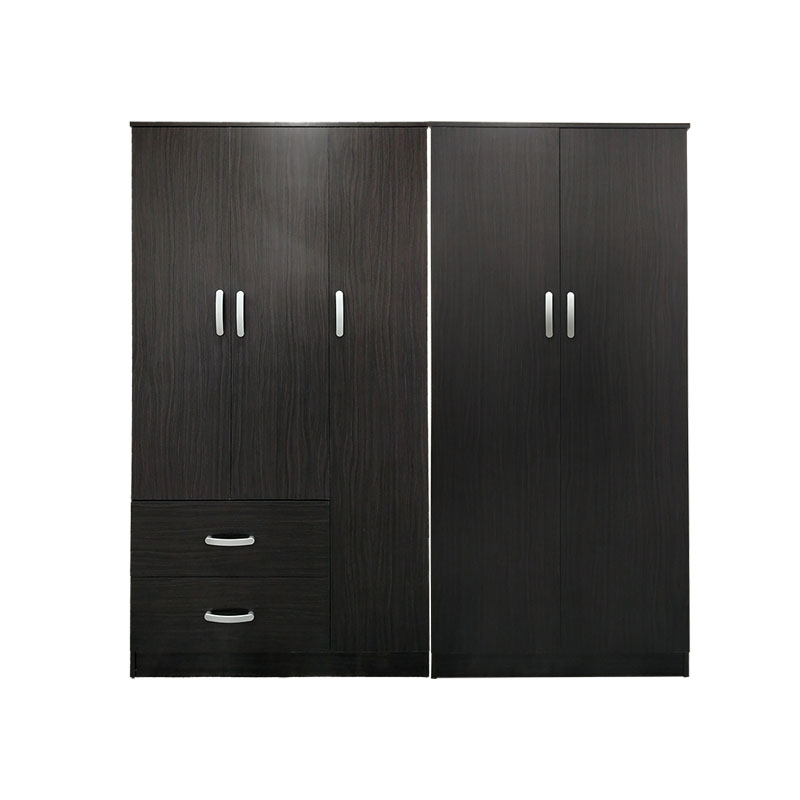 Ντουλάπα πεντάφυλλη Athos Ι pakoworld wenge 170x42x180εκ **