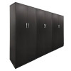 Ντουλάπα εξάφυλλη Athos pakoworld wenge 240x42x180εκ **