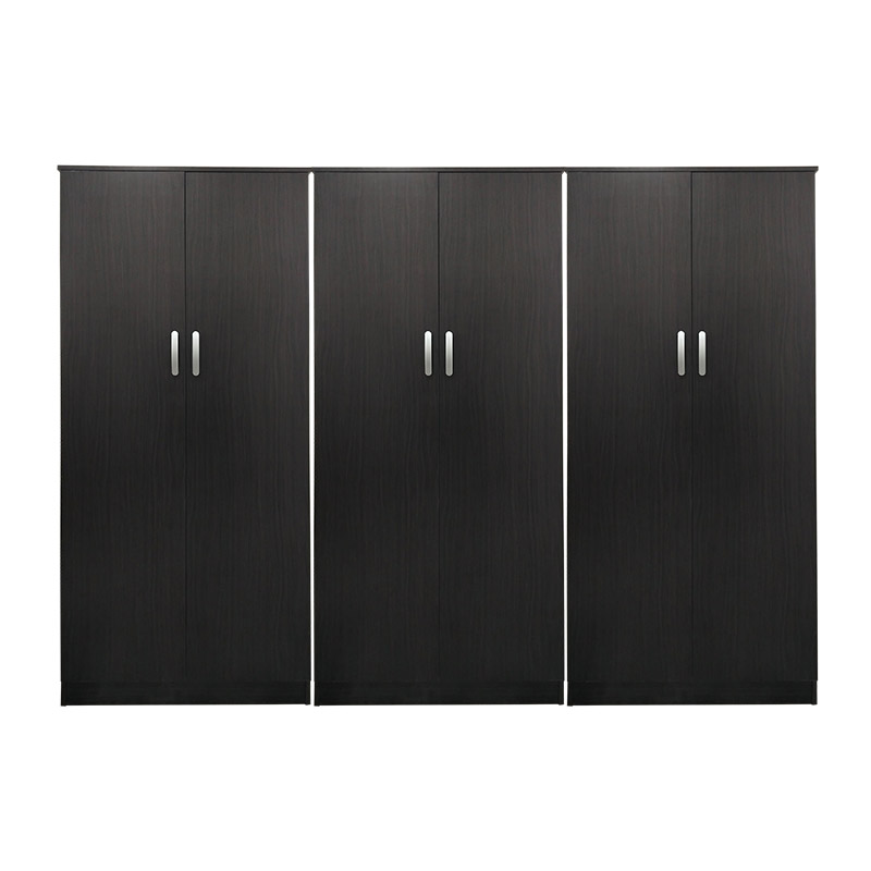 Ντουλάπα εξάφυλλη Athos pakoworld wenge 240x42x180εκ **