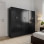 Ντουλάπα εξάφυλλη Athos pakoworld wenge 240x42x180εκ **