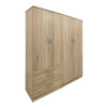 Ντουλάπα τετράφυλλη Athos pakoworld sonoma 160x42x180εκ ** Ντουλάπα τετράφυλλη Athos pakoworld sonoma 160x42x180εκ **
