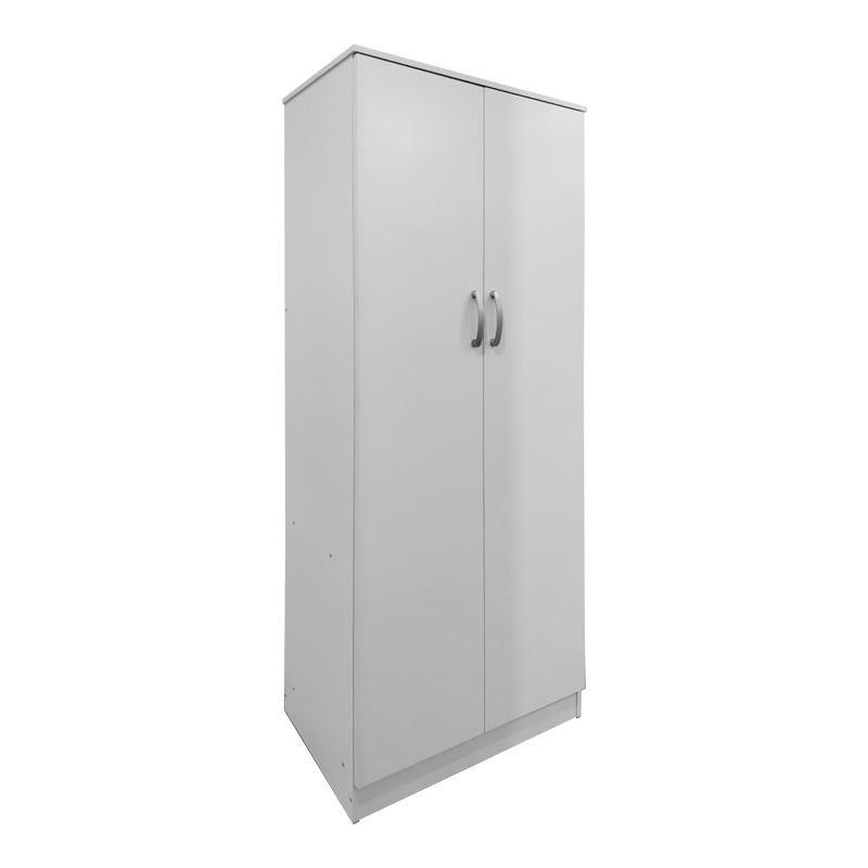 Ντουλάπα τετράφυλλη με πατάρι Athos Ι pakoworld λευκή 160x42x240εκ **