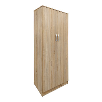 Ντουλάπα εξάφυλλη με πατάρι Athos ΙΙ pakoworld sonoma 240x42x240εκ **