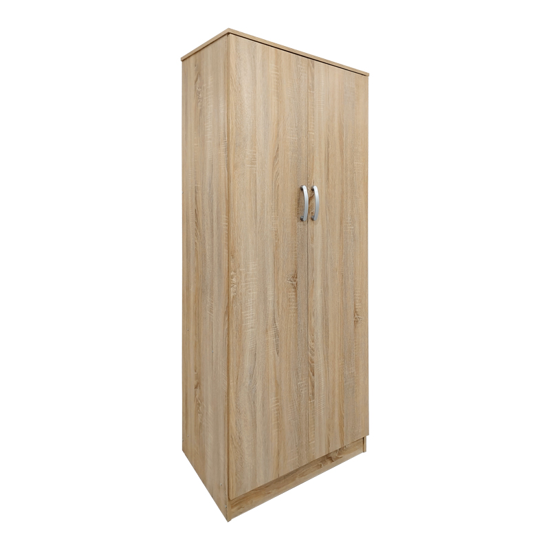 Ντουλάπα εξάφυλλη με πατάρι Athos ΙΙ pakoworld sonoma 240x42x240εκ **