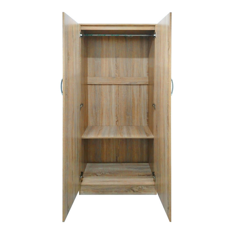 Ντουλάπα εξάφυλλη με πατάρι Athos ΙΙ pakoworld sonoma 240x42x240εκ **