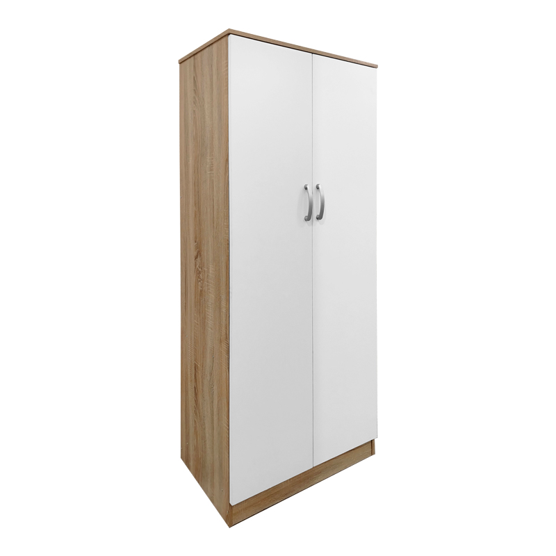 Ντουλάπα εξάφυλλη με πατάρι Athos ΙΙ pakoworld sonoma-λευκή 240x42x240εκ ** Ντουλάπα εξάφυλλη με πατάρι Athos ΙΙ pakoworld sonoma-λευκή 240x42x240εκ **