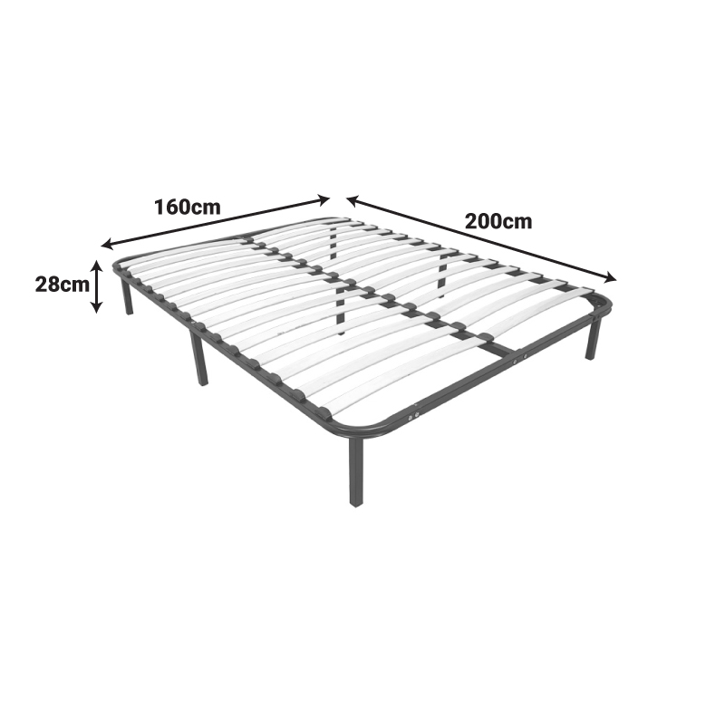 Κρεβάτι-υπόστρωμα Amaso pakoworld μεταλλικό μαύρο 160x200x28εκ ** Κρεβάτι-υπόστρωμα Amaso pakoworld μεταλλικό μαύρο 160x200x28εκ **