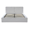 Κρεβάτι διπλό Zento pakoworld γκρι μπεζ ύφασμα 160x200εκ ** Κρεβάτι διπλό Zento pakoworld γκρι μπεζ ύφασμα 160x200εκ **