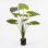 Διακοσμητικό φυτό σε γλάστρα Alocasia Inart πράσινο Φ90x120εκ **