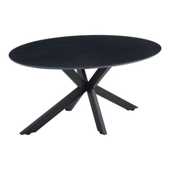 Τραπέζι Makrey pakoworld μαύρο mdf- μεταλλικά πόδια 160x90x75εκ **