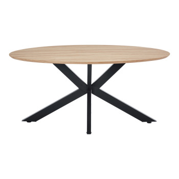 Τραπέζι Makrey pakoworld sonoma mdf- μαύρα μεταλλικά πόδια 160x90x75εκ ** Τραπέζι Makrey pakoworld sonoma mdf- μαύρα μεταλλικά πόδια 160x90x75εκ **