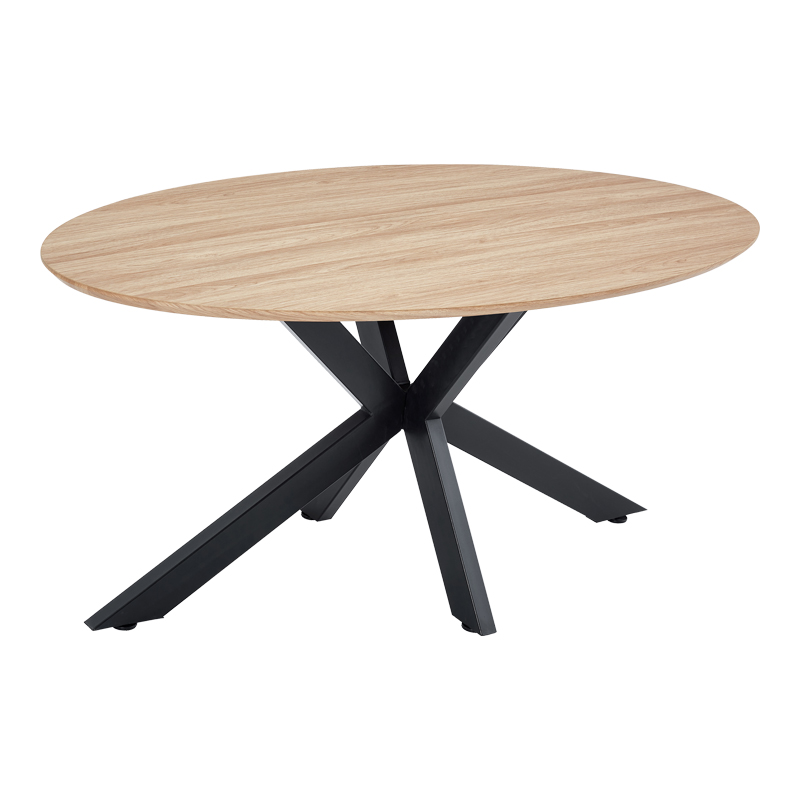 Τραπέζι Makrey pakoworld sonoma mdf- μαύρα μεταλλικά πόδια 160x90x75εκ ** Τραπέζι Makrey pakoworld sonoma mdf- μαύρα μεταλλικά πόδια 160x90x75εκ **