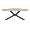 Τραπέζι Makrey pakoworld sonoma mdf- μαύρα μεταλλικά πόδια 180x90x75εκ ** Τραπέζι Makrey pakoworld sonoma mdf- μαύρα μεταλλικά πόδια 180x90x75εκ **