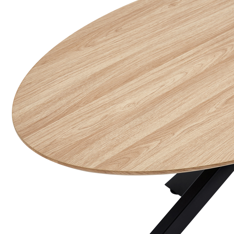 Τραπέζι Makrey pakoworld sonoma mdf- μαύρα μεταλλικά πόδια 180x90x75εκ ** Τραπέζι Makrey pakoworld sonoma mdf- μαύρα μεταλλικά πόδια 180x90x75εκ **