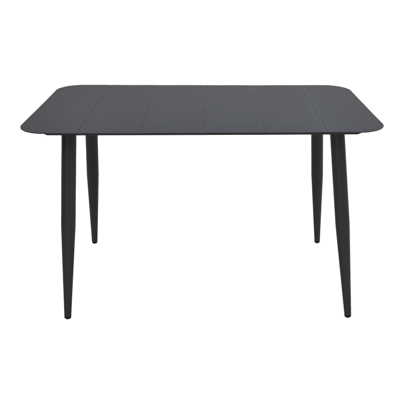 Τραπέζι Vista pakoworld αλουμίνιο σε μαύρη απόχρωση 150x80x72εκ **