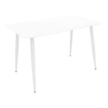 Τραπέζι Vista pakoworld αλουμίνιο σε λευκη απόχρωση 150x80x72εκ **