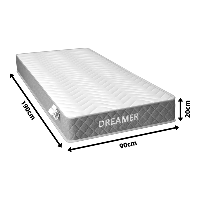 Στρώμα Dreamer pakoworld pocket spring διπλής όψης 20cm 90x190εκ ** Στρώμα Dreamer pakoworld pocket spring διπλής όψης 20cm 90x190εκ **