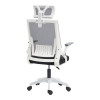 Καρέκλα γραφείου Plymot pakoworld λευκή - mesh μαύρο 48x58x112-122εκ ** Καρέκλα γραφείου Plymot pakoworld λευκή - mesh μαύρο 48x58x112-122εκ **