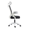 Καρέκλα γραφείου Plymot pakoworld λευκή - mesh μαύρο 48x58x112-122εκ ** Καρέκλα γραφείου Plymot pakoworld λευκή - mesh μαύρο 48x58x112-122εκ **