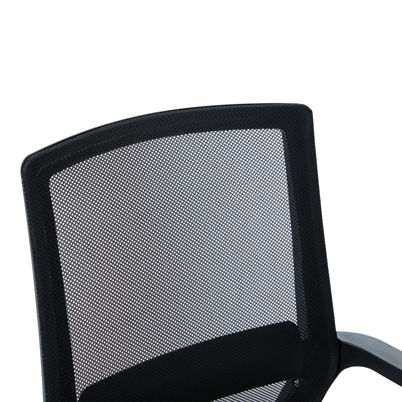 Καρέκλα επισκέπτη Palma pakoworld mesh μαύρο 46x52x94εκ - 2τμχ.