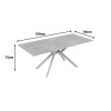 Τραπέζι Olven pakoworld sintered stone σε όψη τραβερτίνας 180x90x75εκ ** Τραπέζι Olven pakoworld sintered stone σε όψη τραβερτίνας 180x90x75εκ **