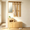 Έπιπλο εισόδου Jentia pakoworld  με καθρέπτη sonoma MDF 113x100x89εκ **