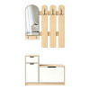 Έπιπλο εισόδου Kenty pakoworld με καθρέπτη sonoma με λευκό MDF 100x28x110εκ ** Έπιπλο εισόδου Kenty pakoworld με καθρέπτη sonoma με λευκό MDF 100x28x110εκ **