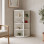 Γωνιακή ραφιέρα Benzal pakoworld λευκό MDF 80x30x120εκ **